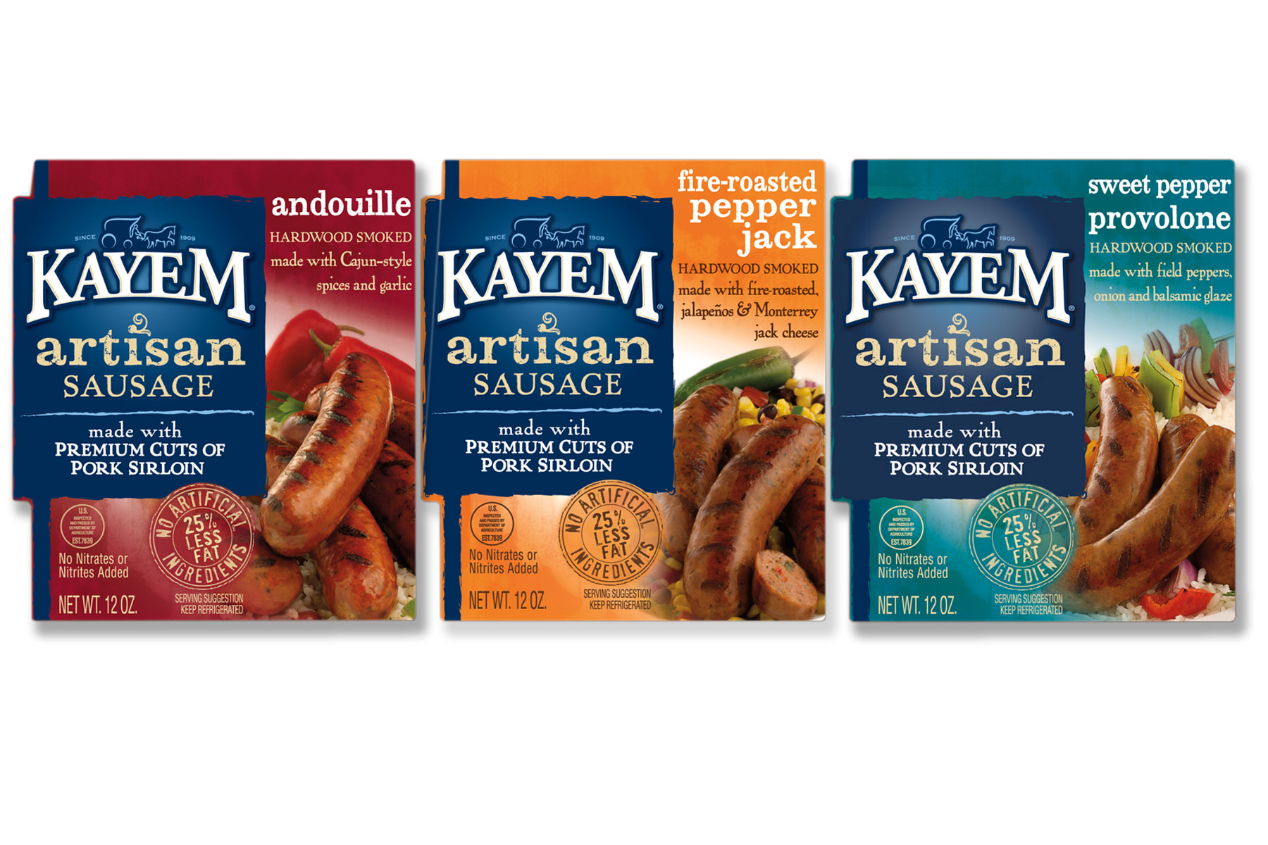 Kayem Artisan Sausages Packaging