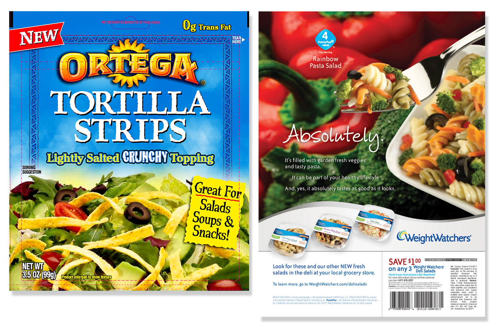 Ortega Tortilla Strips Packaging Photo