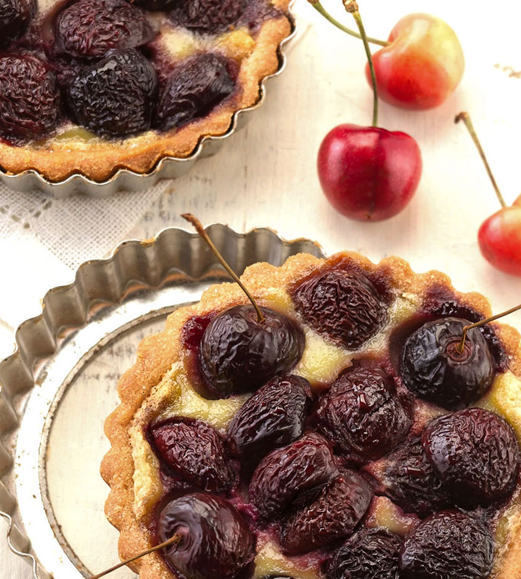 Cherry Tart Editorial Food Photo