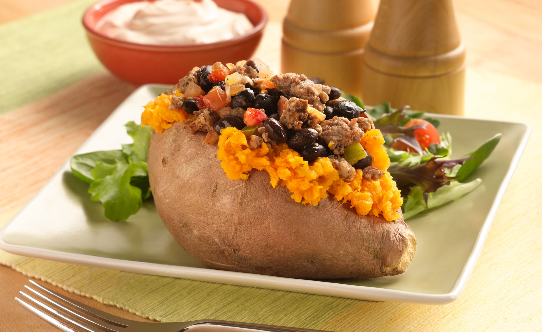 Stuffed Sweet Potato Food Photo